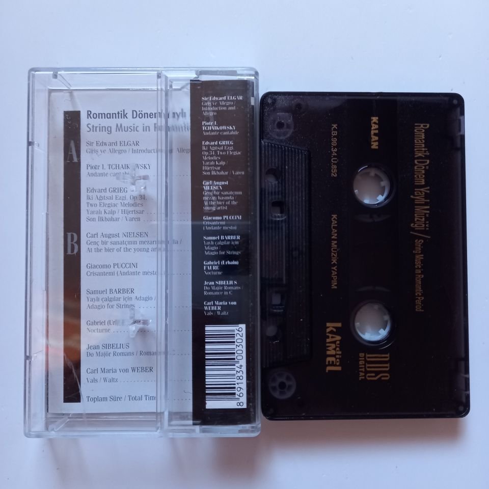 ROMANTİK DÖNEM YAYLI MÜZİĞİ / MİLLİ REASÜRANS ODA ORKESTRASI / RENGİM GÖKMEN / ELGAR, TCHAIKOWSKY, GRIEG, NIELSEN, PUCCINI, WEBER (1999) -  KASET 2.EL