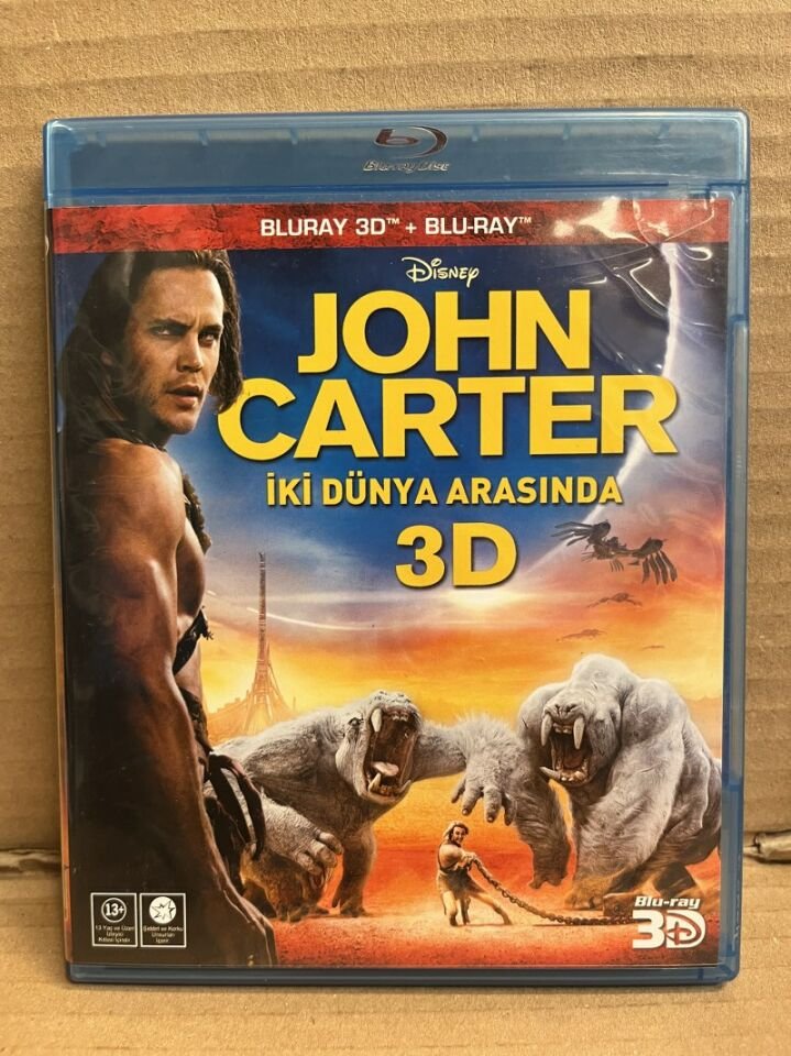 JOHN CARTER İKİ DÜNYA ARASINDA - DISNEY - 2D & 3D BLU RAY 2.EL
