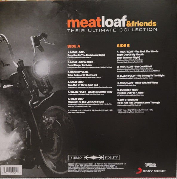 MEAT LOAF - THEIR ULTIMATE COLLECTION / MEAT LOAF & FRIENDS (2017) - LP COMPILATION 2021 RED COLOURED EDITION SIFIR PLAK
