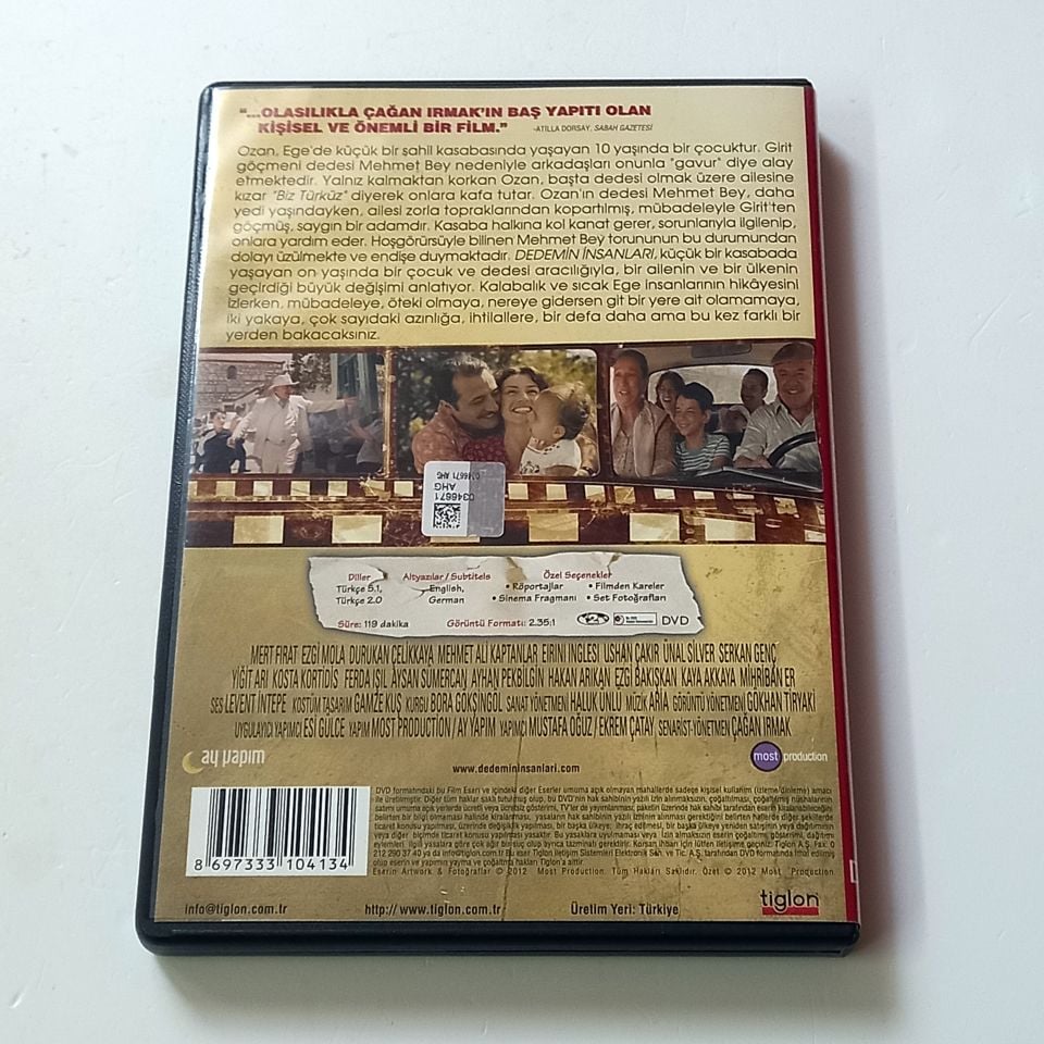 DEDEMİN İNSANLARI - ÇETİN TEKİNDOR, YİĞİT ÖZŞENER, YÖN.: ÇAĞAN IRMAK - DVD 2.EL