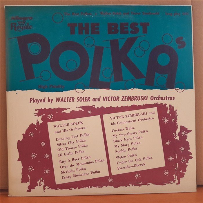 THE BEST POLKAS - WALTER SOLEK & VICTOR ZEMBRUSKI - LP 2.EL PLAK
