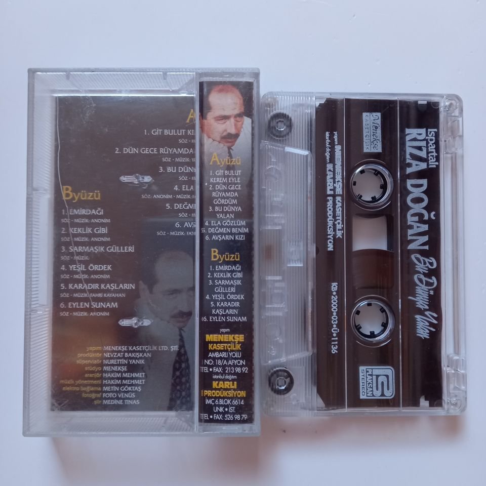 ISPARTALI RIZA DOĞAN - BU DÜNYA YALAN (2000) -  KASET 2.EL