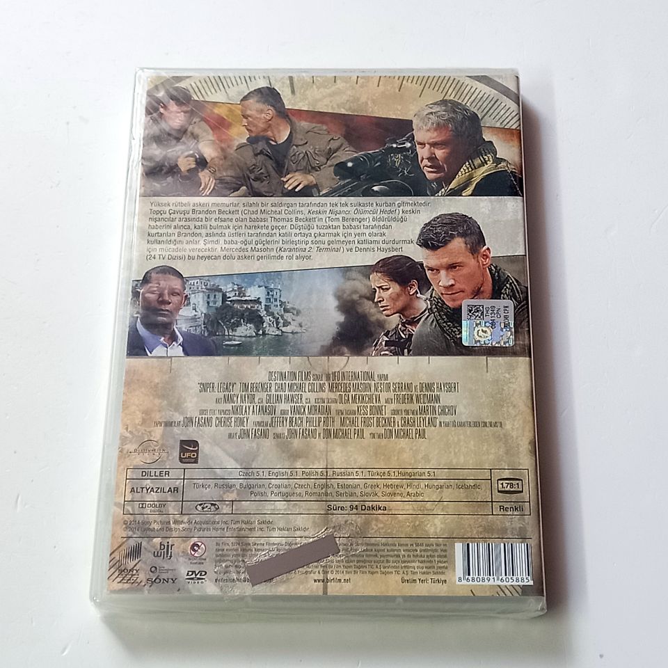 KESKİN NİŞANCI: MİRAS / SNIPER: LEGACY - TOM BERENGER, CHAD MICHAEL COLLINS, YÖN.:DON MICHAEL PAUL  - DVD AMBALAJINDA SIFIR