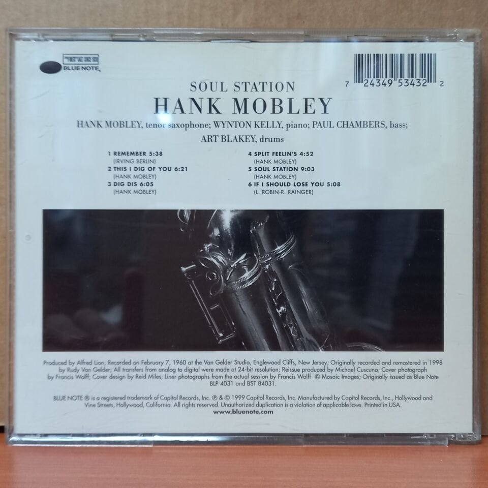 HANK MOBLEY – SOUL STATION (1999) - CD 2.EL
