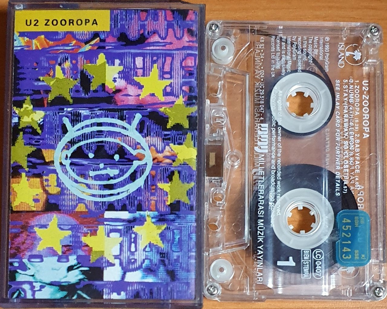 U2 - ZOOROPA (1993) - KASET MMY 2.EL