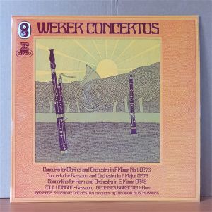 WEBER CONCERTOS / PAUL HONGNE, GEORGES BARBOTEU, BAMBERG SYMPHONY, THEODOR GUSCHLBAUER - LP 2.EL PLAK