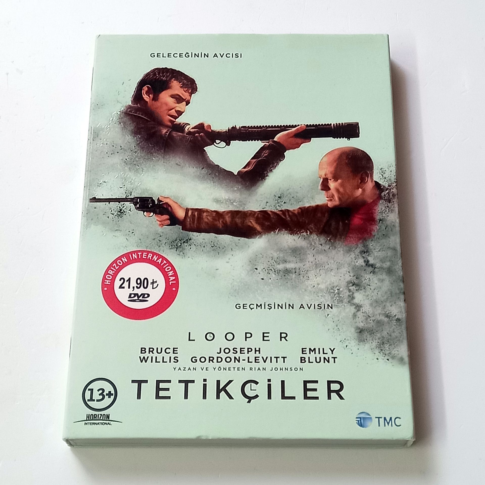 TETİKÇİLER / LOOPER - BRUCE WILLIS, JOSEPH GORDON-LEVITT, EMILY BLUNT, YÖN.: RIAN JOHNSON  - DVD SLIPCASE 2.EL