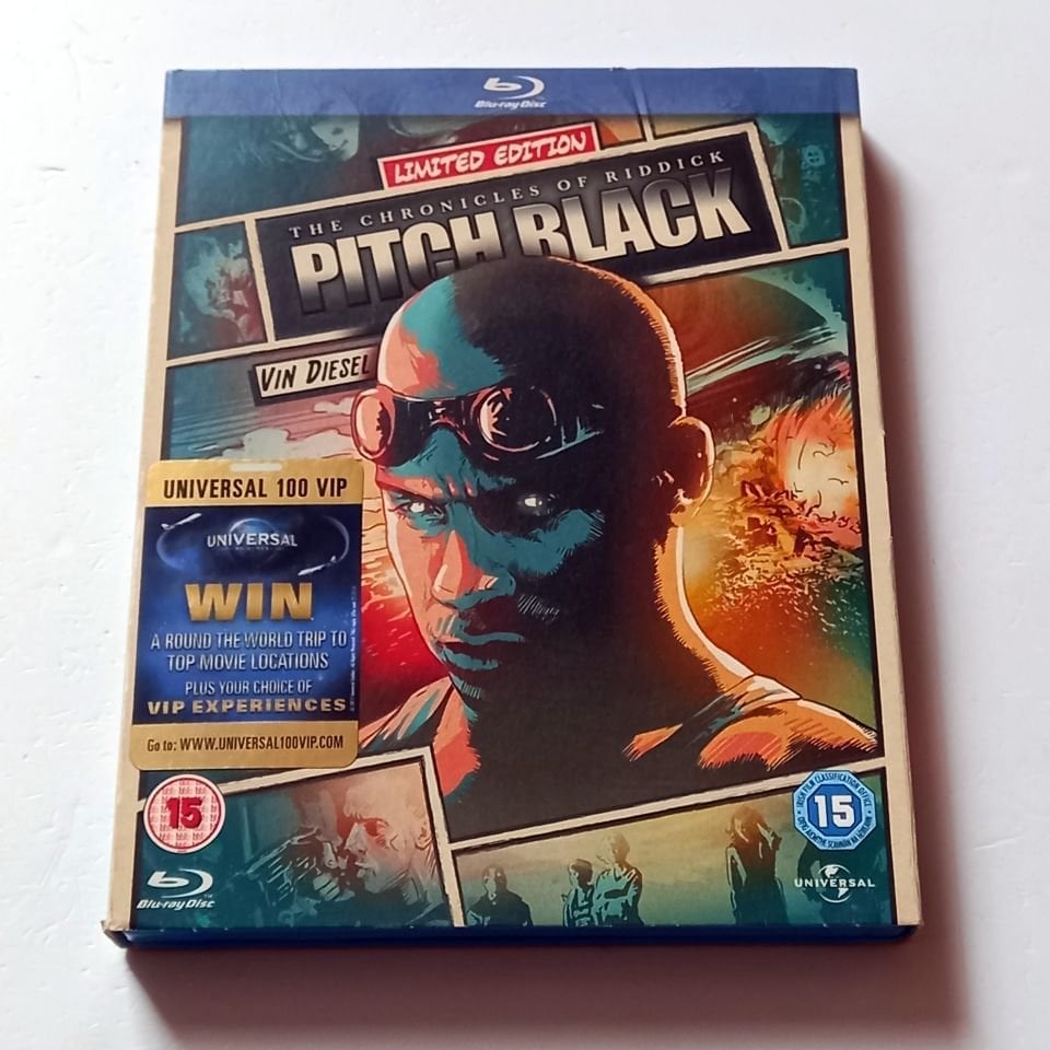 THE CHRONICLES OF RIDDICK: PITCH BLACK - VIN DIESEL, RADHA MITCHELL, COLE HAUSER - YÖN.: DAVID TWOHY - BLU-RAY SLIPCOVER REGION FREE TÜRKÇE ALTYAZI YOKTUR 2.EL