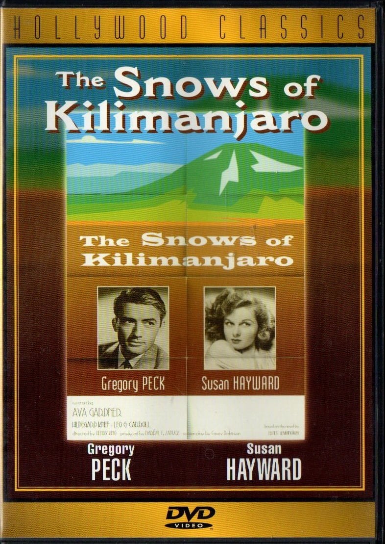 THE SNOWS OF KILIMANJARO - GREGORY PECK - SUSAN HAYWARD - DVD 2.EL 1.BÖLGE TÜRKÇE ALTYAZI YOKTUR