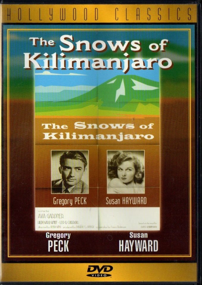 THE SNOWS OF KILIMANJARO - GREGORY PECK - SUSAN HAYWARD - DVD 2.EL 1.BÖLGE TÜRKÇE ALTYAZI YOKTUR