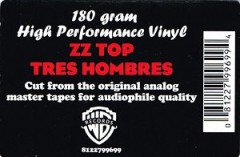 ZZ TOP - TRES HOMBRES (1973) - LP 2018 DITION GATEFOLD SIFIR