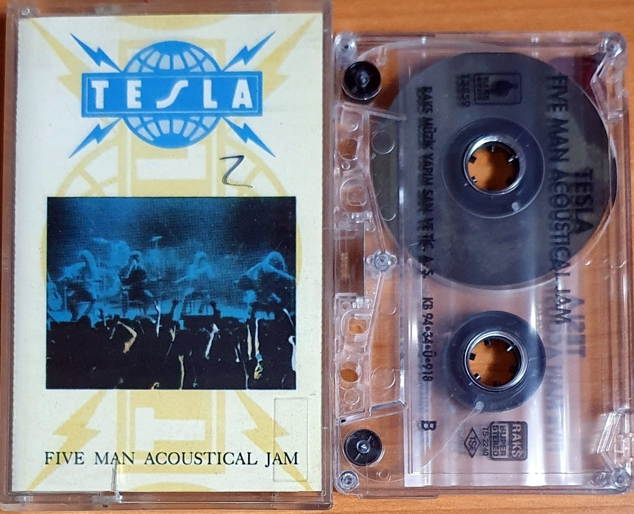 TESLA - FIVE MAN ACOUSTIC JAM (1994) - KASET RAKS 2.EL