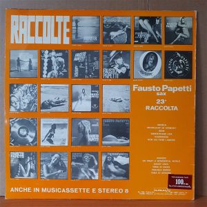 FAUSTO PAPETTI - 23 RACCOLTA (1976) - LP YERLİ BASKI 2.EL PLAK
