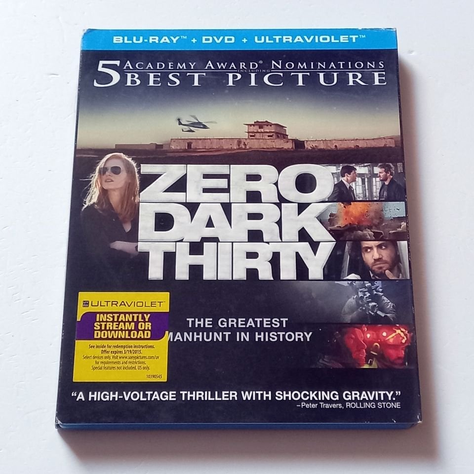 ZERO DARK THIRTY - JESSICA CHASTAIN, JASON CLARKE, JOEL EDGERTON - YÖN.: KATHRYN BIGELOW - BLU-RAY+DVD TWO-DISC SET EMBOSSED SLIPCOVER REGION A TÜRKÇE ALTYAZI YOKTUR 2.EL