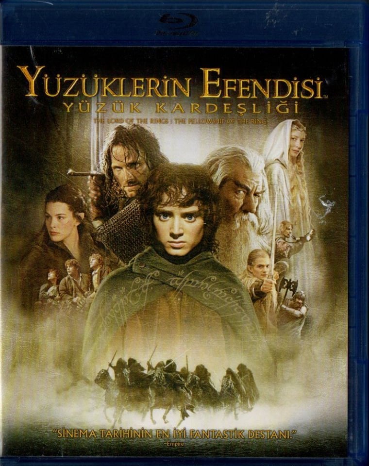 THE LORD OF THE RINGS THE FELLOWSHIP OF THE RING - YÜZÜKLERİN EFENDİSİ YÜZÜK KARDEŞLİĞİ - PETER JACKSON - BLU-RAY 2.EL