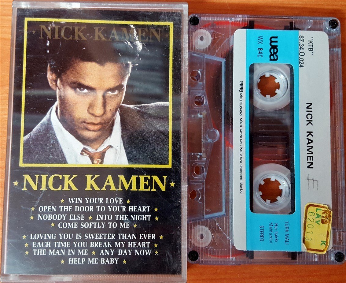 NICK KAMEN - NICK KAMEN (1987) MMY CASSETTE MADE IN TURKEY ''USED'' PAPER LABEL