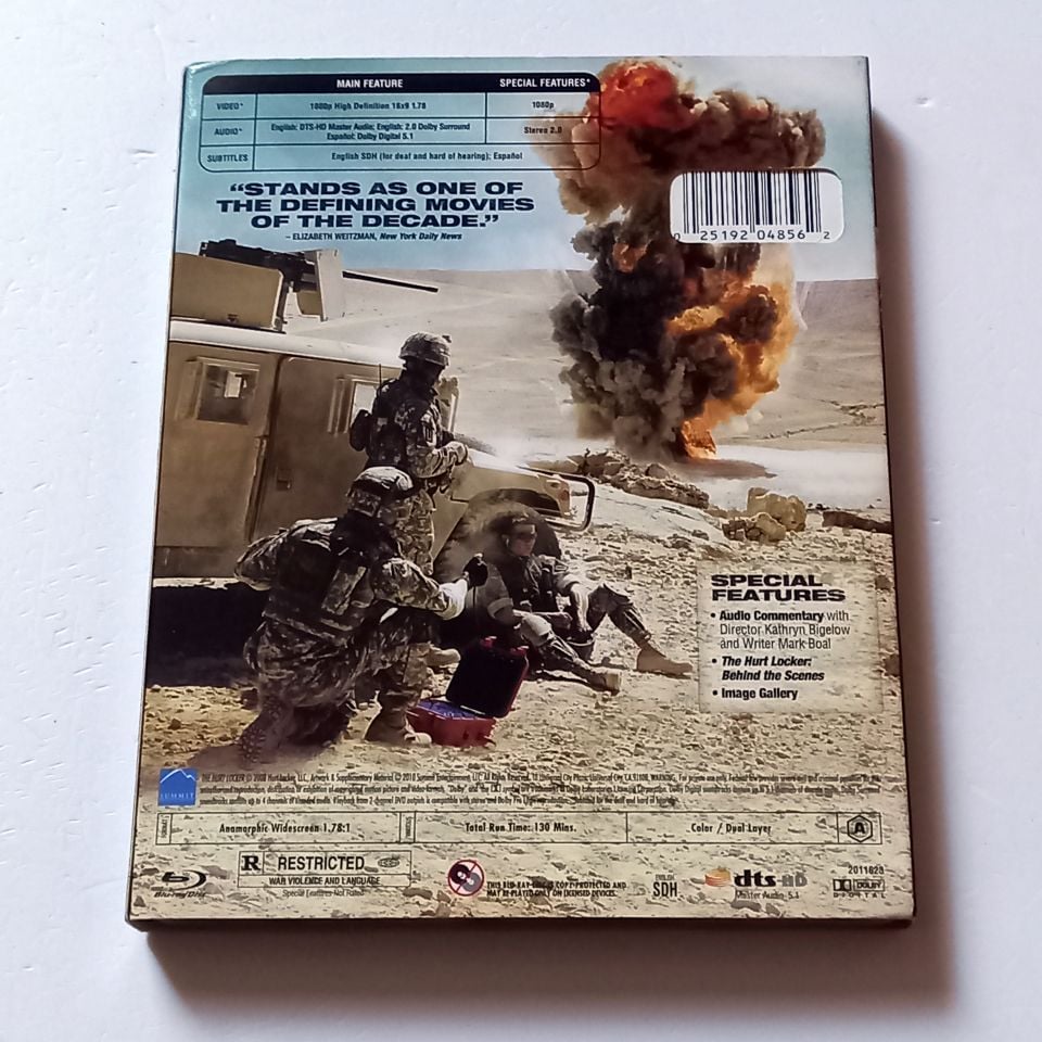 THE HURT LOCKER - JEREMY RENNER, ANTHONY MACKIE - YÖN.: KATHRYN BIGELOW - BLU-RAY SLIPCOVER REGION A TÜRKÇE ALTYAZI YOKTUR 2.EL