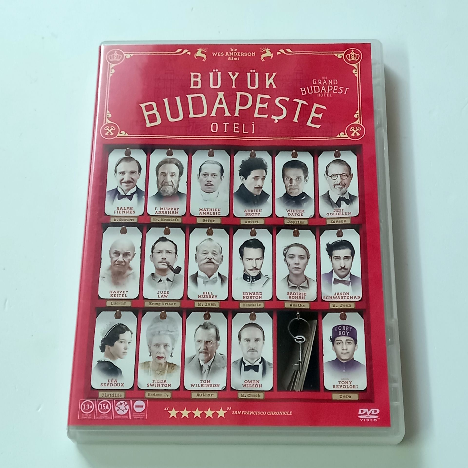 BÜYÜK BUDAPEŞTE OTELİ / THE GRAND BUDAPEST HOTEL - RALPH FIENNES, ADRIEN BRODY, BILL MURRAY, TILDA SWINTON, YÖN.: WES ANDERSON  - DVD 2.EL