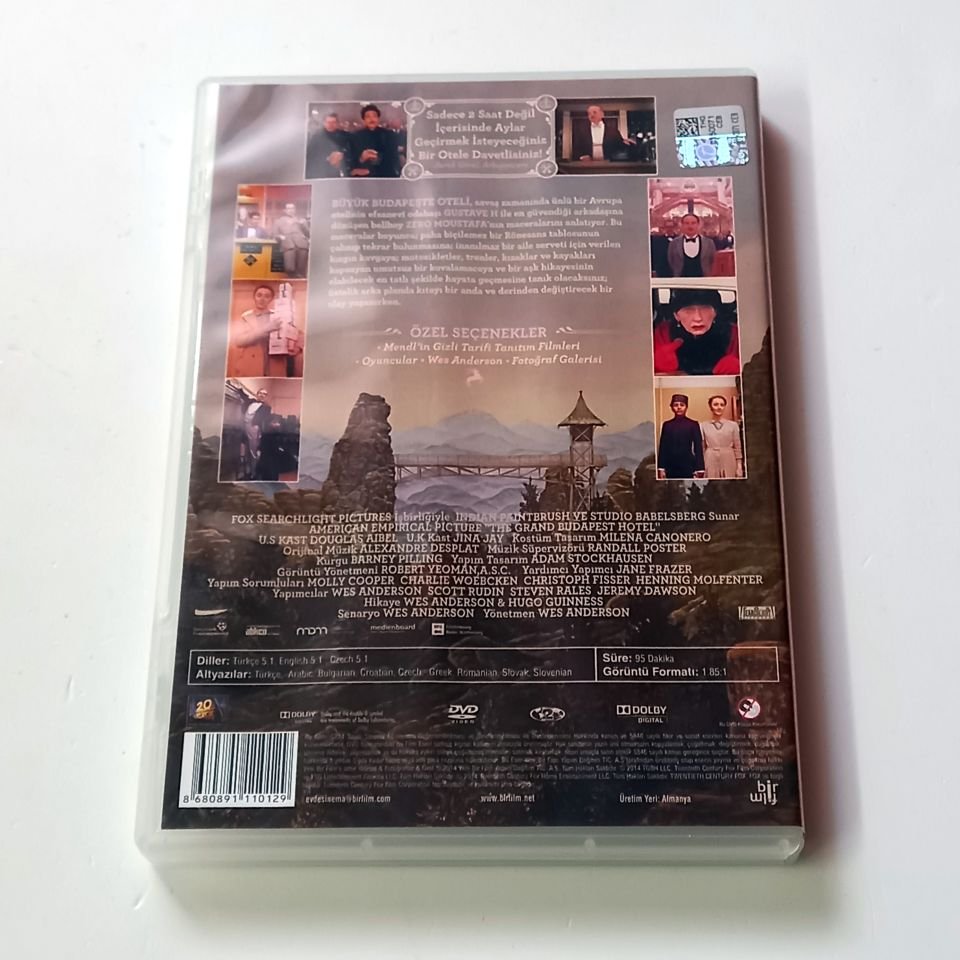 BÜYÜK BUDAPEŞTE OTELİ / THE GRAND BUDAPEST HOTEL - RALPH FIENNES, ADRIEN BRODY, BILL MURRAY, TILDA SWINTON, YÖN.: WES ANDERSON  - DVD 2.EL