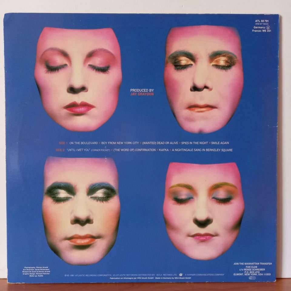 THE MANHATTAN TRANSFER – MECCA FOR MODERNS (1981) - LP 2.EL PLAK