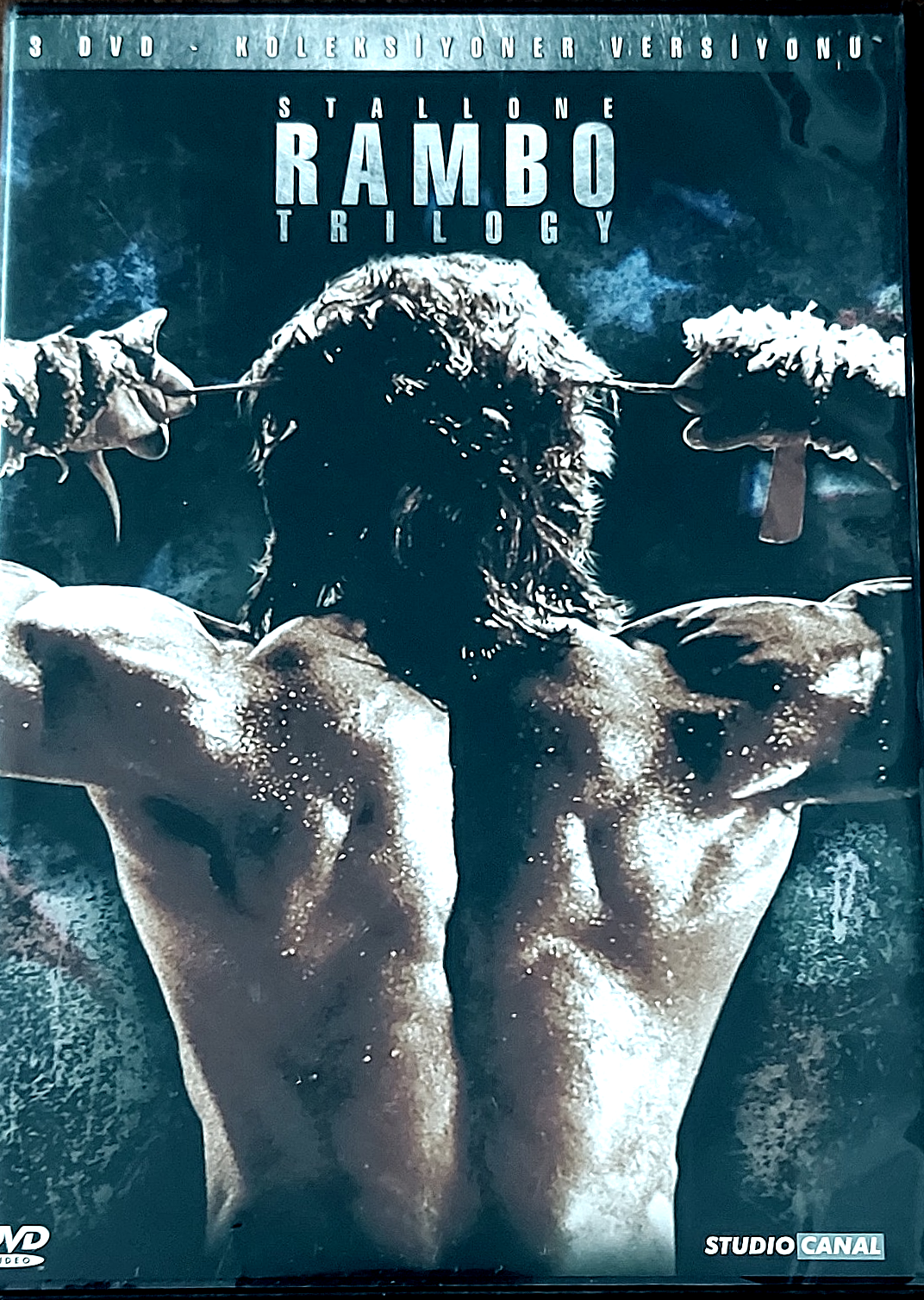 RAMBO TRILOGY - İLK KAN / FIRST BLOOD I,II & III - SYLVESTER STALLONE - 3xDVD 2.EL