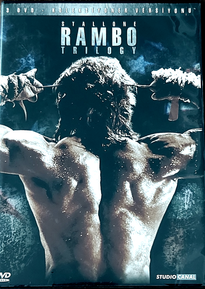 RAMBO TRILOGY - İLK KAN / FIRST BLOOD I,II & III - SYLVESTER STALLONE - 3xDVD 2.EL