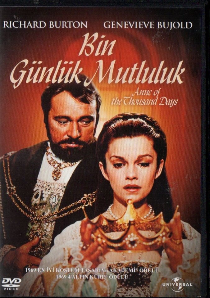 ANNE OF THE THOUSAND DAYS - BİN GÜNLÜK MUTLULUK - RICHARD BURTON - DVD 2.EL