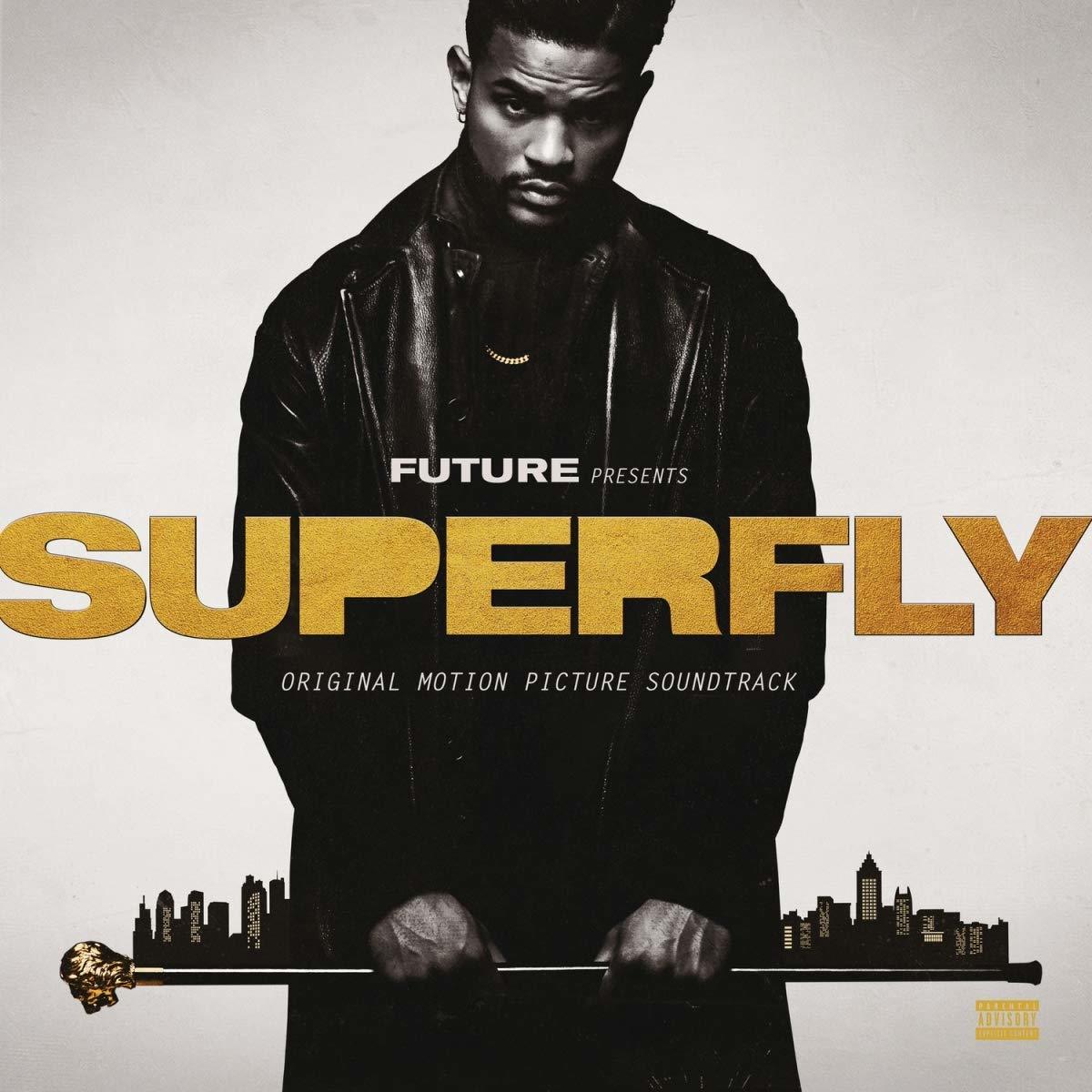 SUPERFLY - SOUNDTRACK / FUTURE KHALID LIL WAYNE - 2LP HIP HOP SMOKE AND GOLD COLOURED SIFIR PLAK