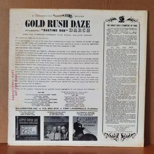 GOLD RUSH DAZE / RAGTIME BOB DARCH (1962) - LP 2.EL PLAK