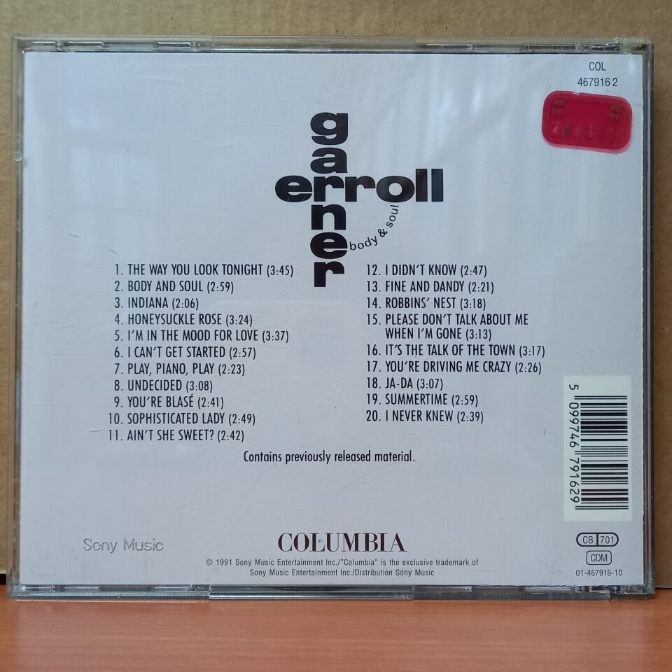 ERROLL GARNER – BODY & SOUL (1991) - CD 2.EL