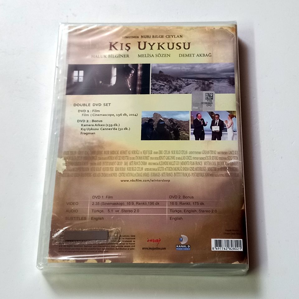 KIŞ UYKUSU - HALUK BİLGİNER, MELİSA SÖZEN, DEMET AKBAĞ, YÖN.: NURİ BİLGE CEYLAN  - DVD İKİ DİSK ÖZEL VERSİYON AMBALAJINDA SIFIR