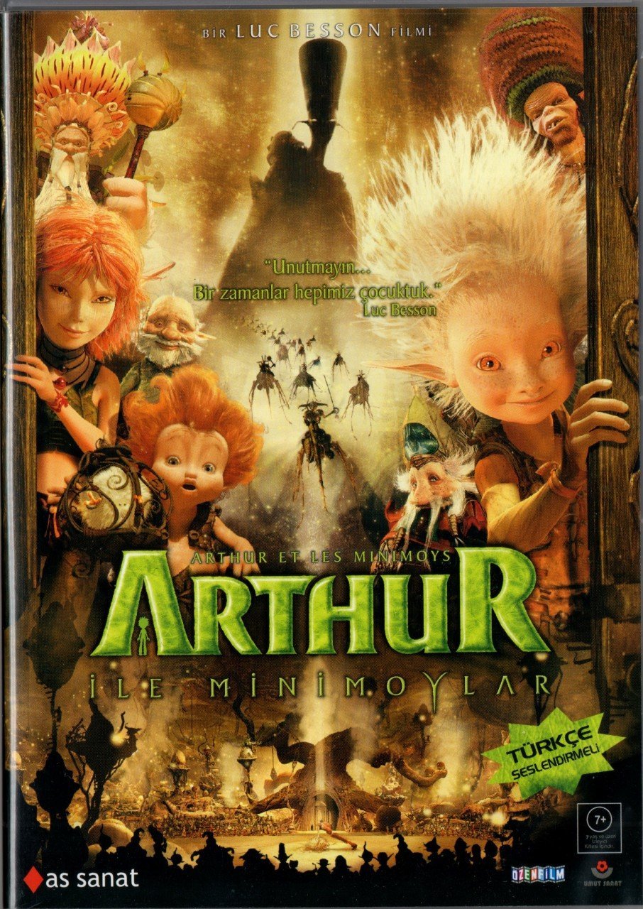 ARTHUR İLE MİNİMOYLAR - ARTHUR ET LES MINIMOYS - ANİMASYON - LUC BESSON - DVD 2.EL