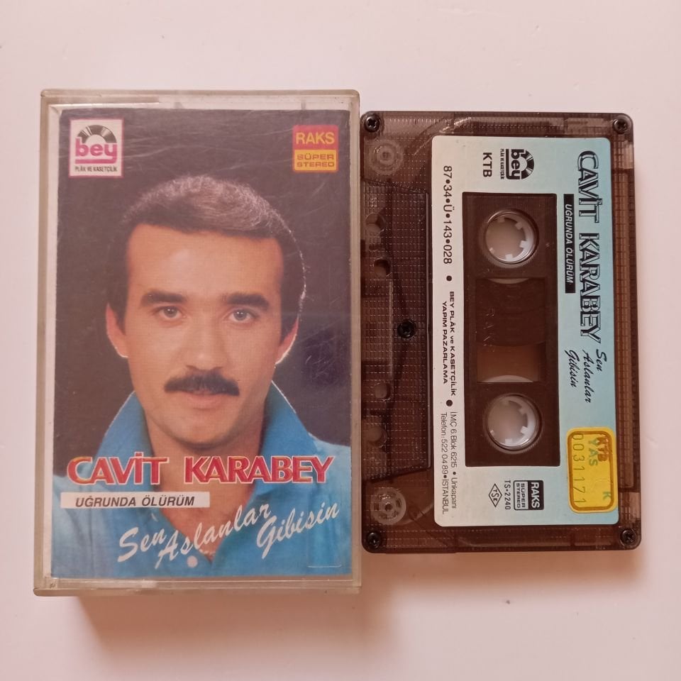 CAVİT KARABEY - UĞRUNDA ÖLÜRÜM / SEN ASLANLAR GİBİSİN (1987) -  KASET 2.EL