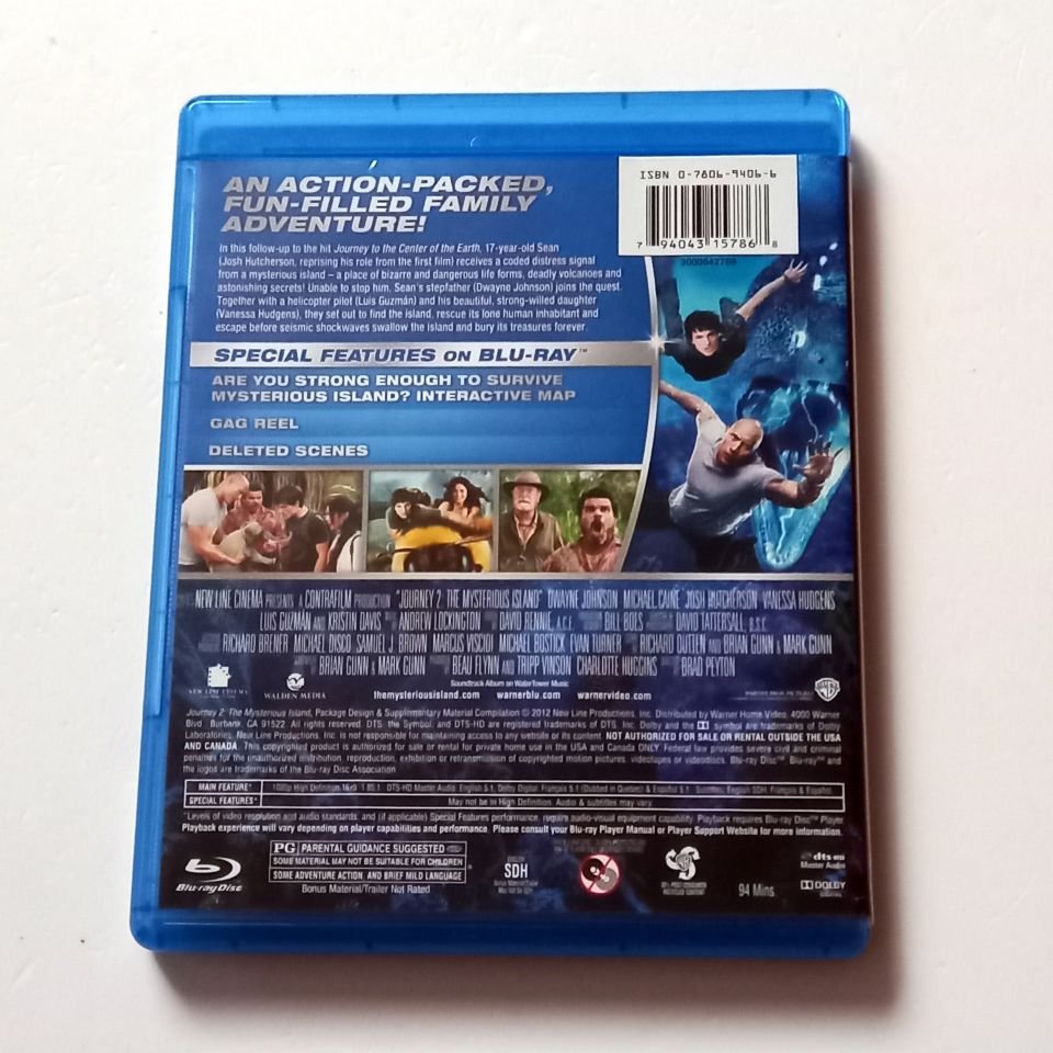 JOURNEY 2 THE MYSTERIOUS ISLAND - DWAYNE JOHNSON, MICHAEL CAINE, JOSH HUTCHERSON - YÖN.: BRAD PEYTON - BLU-RAY 2.EL 1. BÖLGE TR ALTYAZI YOKTUR