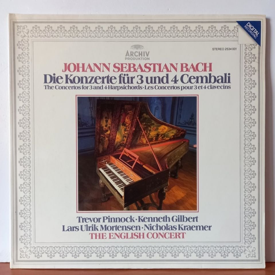 JOHANN SEBASTIAN BACH - DIE KONZERTE FÜR 3 & 4 CEMBALI / KARL RICHTER, HEDWIG BILGRAM, IWONA FÜTTERER, ULRIKE SCHOTT, MÜNCHENER BACH-ORCHESTER (1981) - LP 2.EL PLAK