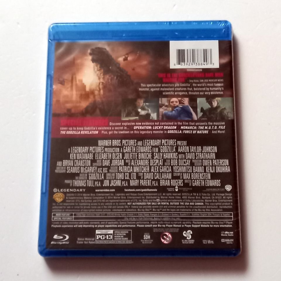 GODZILLA - AARON TAYLOR-JOHNSON, KEN WATANABE, ELIZABETH OLSEN - YÖN.: GARETH EDWARDS - BLU-RAY SIFIR 1. BÖLGE TR ALTYAZI YOKTUR