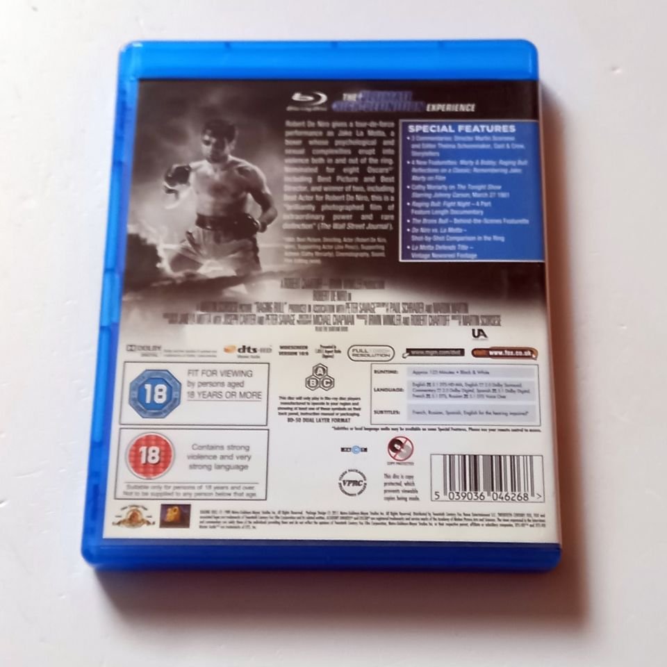 RAGING BULL - ROBERT DE NIRO, CATHY MORIARTY, JOE PESCI - YÖN.: MARTIN SCORSESE - BLU-RAY 30TH ANNIVERSARY EDITION REGION FREE TÜRKÇE ALTYAZI YOKTUR 2.EL