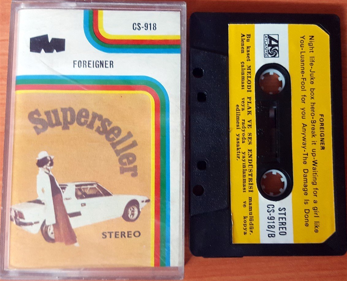 FOREIGNER - THE BEST OF FOREIGNER CASSETTE MADE IN TURKEY ''USED''