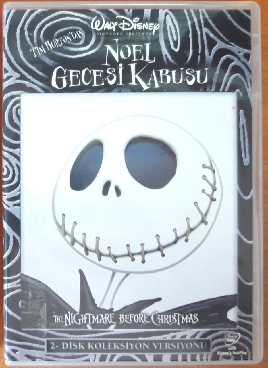NOEL GECESİ KABUSU - THE NIGHTMARE BEFORE CHRISTMAS - TIM BURTON - HENRY SELICK - 2DVD 2.EL