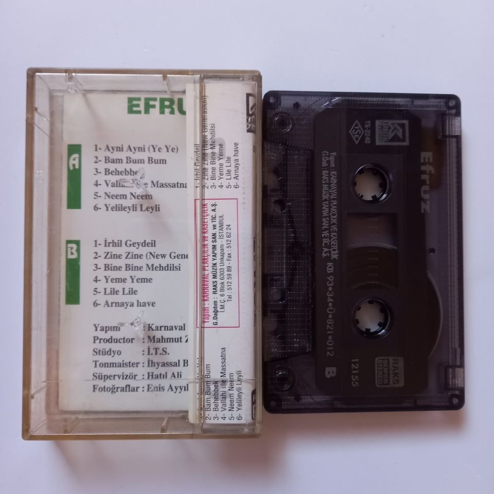 EFRUZ - SÖZLÜ POP ARABIC (1993) -  KASET 2.EL