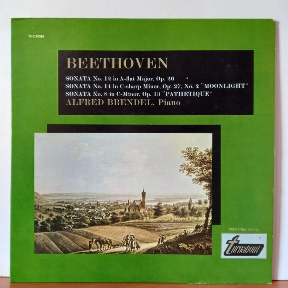 BEETHOVEN - ALFRED BRENDEL – SONATA NO. 12 IN A-FLAT MAJOR, OP. 26 / SONATA NO. 14 IN C-SHARP MINOR, OP. 27, NO. 2 ''MOONLIGHT'' / SONATA NO. 8 IN C-MINOR, OP. 13 ''PATHETIQUE'' (1971) - LP 2.EL PLAK