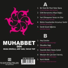 MUHABBET 4 - ARİF SAĞ MUSA EROĞLU YAVUZ TOP - LP 2019 BASIM PLAK SIFIR