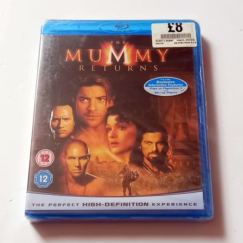 THE MUMMY RETURNS - BRENDAN FRASER, RACHEL WEISZ, THE ROCK - YÖN.: STEPHEN SOMMERS - BLU-RAY REGION FREE TÜRKÇE ALTYAZI YOKTUR SIFIR