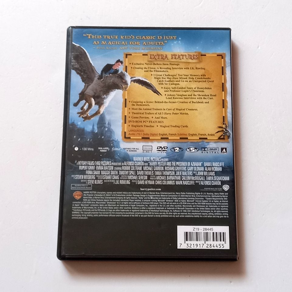 HARRY POTTER AND THE PRISONER OF AZKABAN - DANIEL RADCLIFFE, RUPERT GRINT, EMMA WATSON - YÖN.: ALFONSO CUARÓN - 2 DVD 2.EL 2. BÖLGE TÜRKÇE ALTYAZI YOKTUR