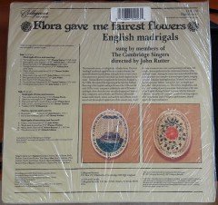 FLORA GAVE ME FAIREST FLOWERS THE CAMBRIDGE SINGERS, JOHN RUTTER - LP SIFIR