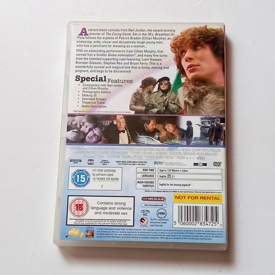 BREAKFAST ON PLUTO - CILLIAN MURPHY, STEPHEN REA, BRENDAN GLEESON - YÖN.: NEIL JORDAN - DVD 2.EL 2. BÖLGE TÜRKÇE ALTYAZI YOKTUR
