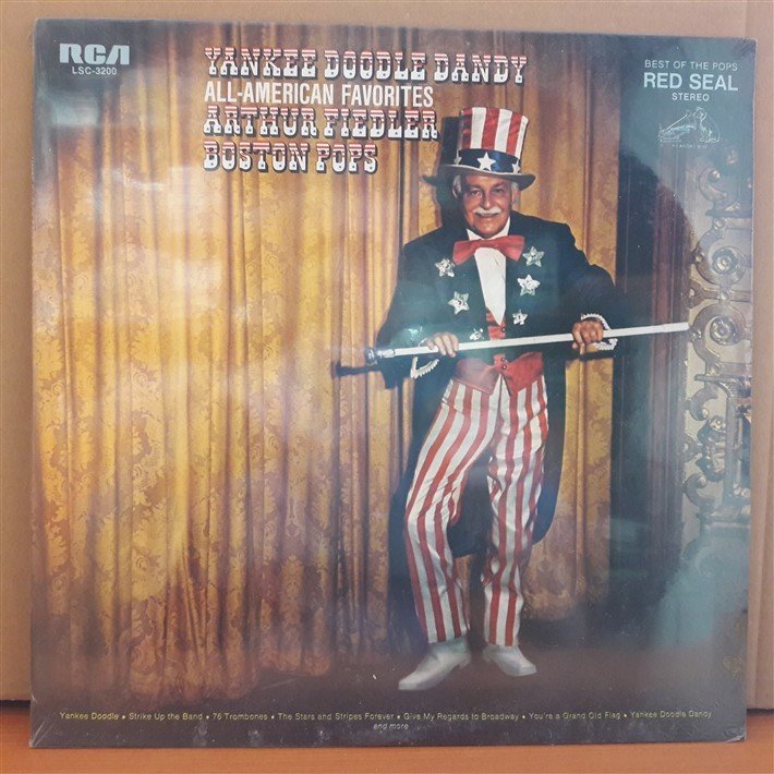 YANKEE DOODLE DANDY ALL-AMERICAN FAVORITES - ARTHUR FIEDLER BOSTON POPS (1971) - LP DÖNEM BASKISI SIFIR PLAK