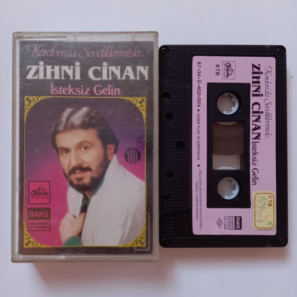 ZİHNİ CİNAN - İSTEKSİZ GELİN / KORDON'DA SEVDİKLERİNİZLE (1987) - KASET 2.EL