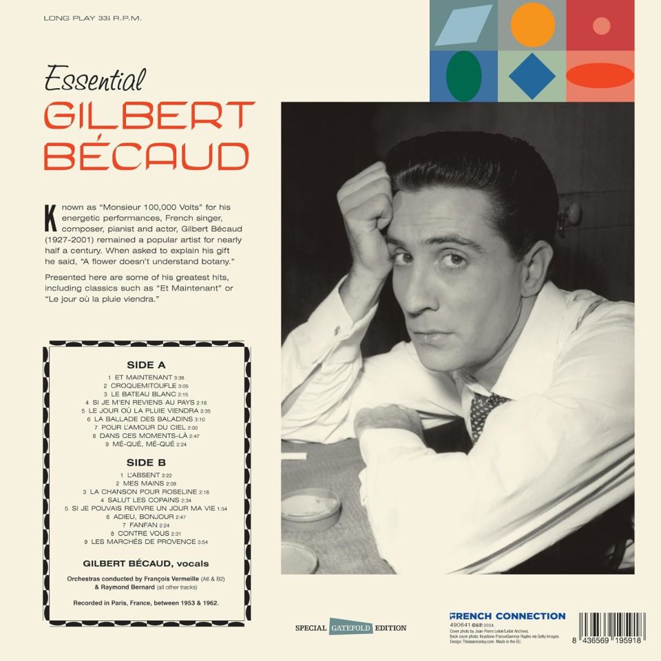 GILBERT BECAUD - ESSENTIAL (2024) - LP COMPILATION CHANSON 180GR SIFIR PLAK