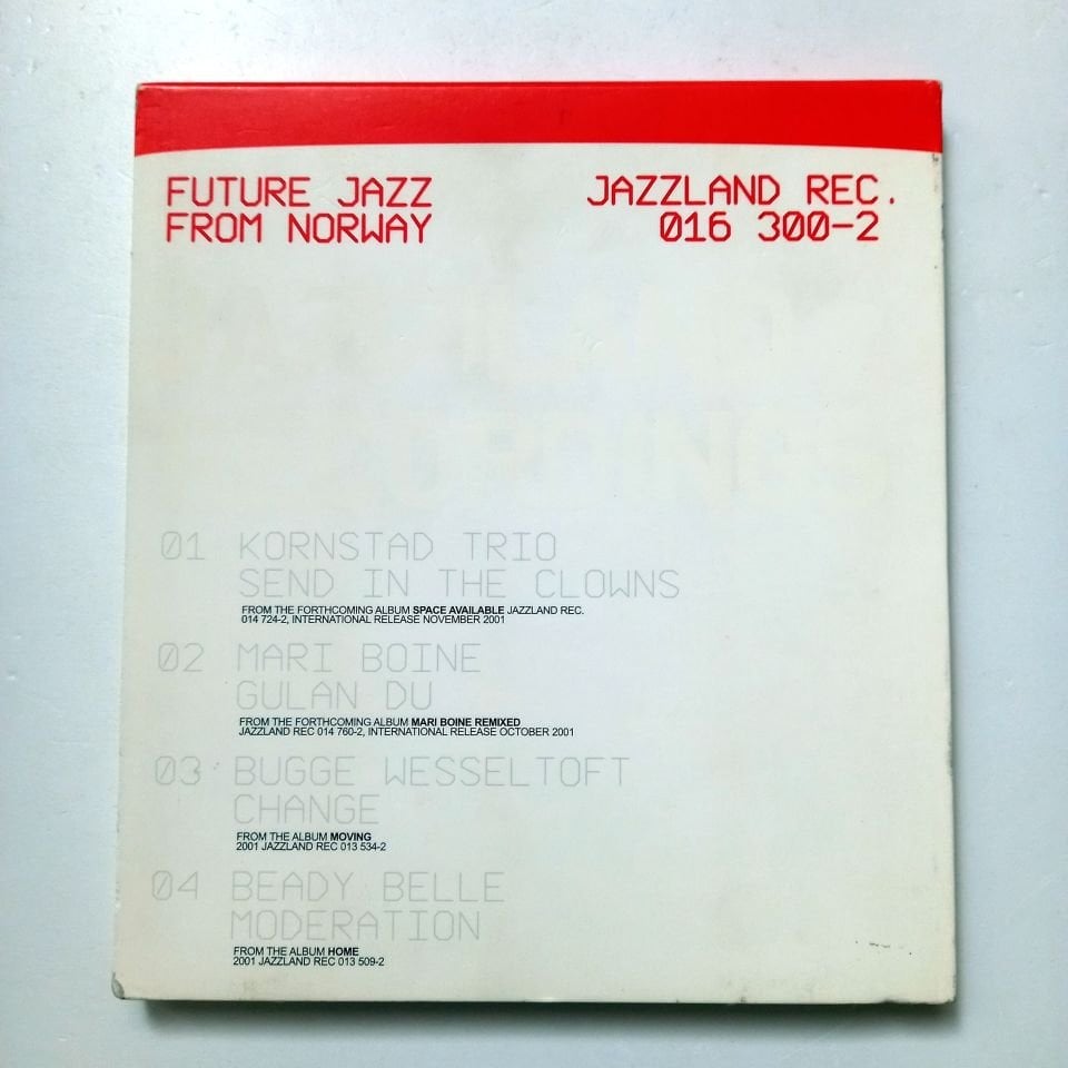 FUTURE JAZZ FROM NORWAY / KORNSTAD TRIO, MARI BOINE, BUGGE WESSELTOFT, BEADY BELLE, WIBUTEE (2001) - CD 2.EL